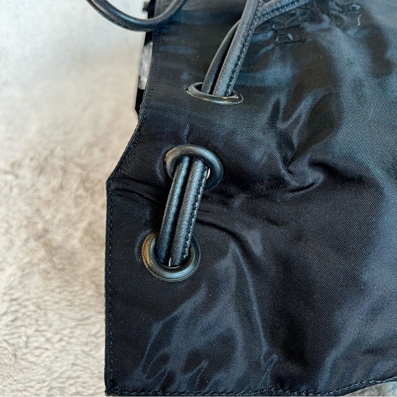 RARE Prada Black Nylon Tassel Drawstring Shoulder Bag - Picture 16 of 17